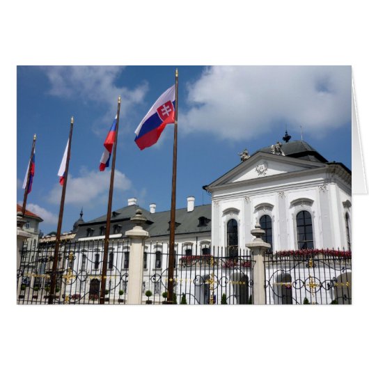 grassalkovich palace flags cards (Front Horizontal)