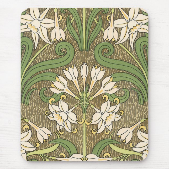 Grasset’s Art Nouveau Daffodil - Mousepad (Front)