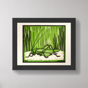 Grasshopper (1918) by Julie de Graag Framed Art