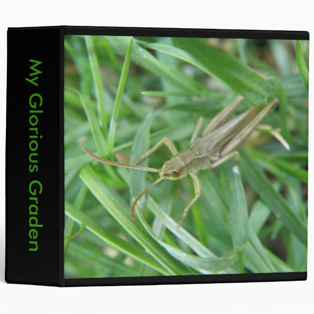 Grasshopper Avery Gardening Album 3 Ring Binder (Front/Spine)