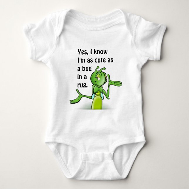 Grasshopper Baby Bodysuit (Front)