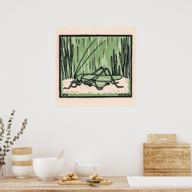 Grasshopper by Julie de Graag  Poster (Kitchen)