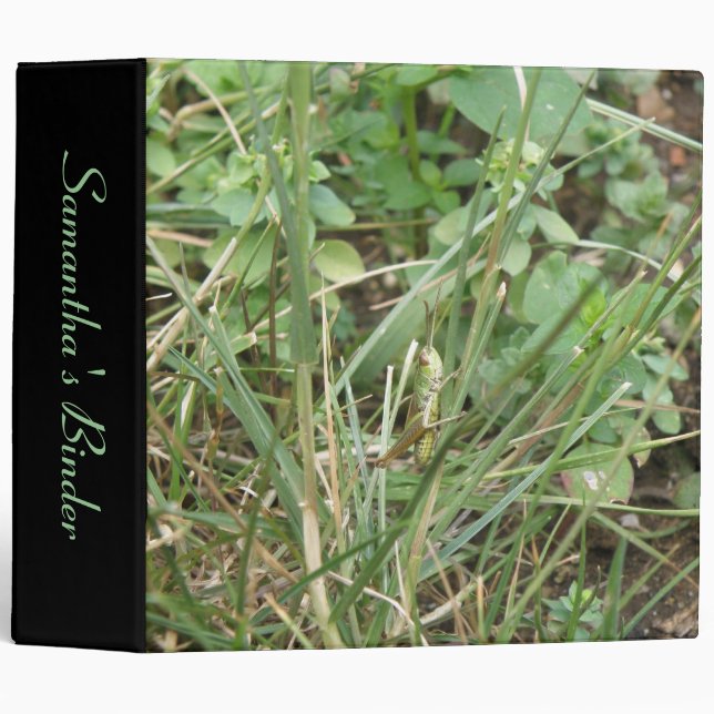 Grasshopper Camouflage Custom Binder (Front/Spine)