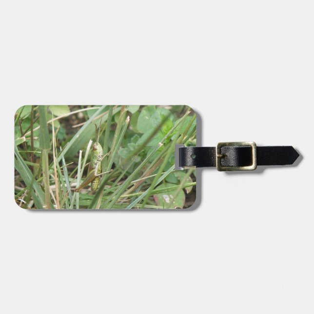 Grasshopper Camouflage Custom Luggage Tag (Front Horizontal)