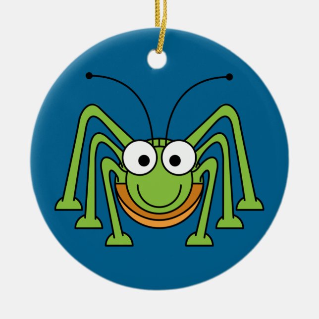 grasshopper cartoon ornament (Front)
