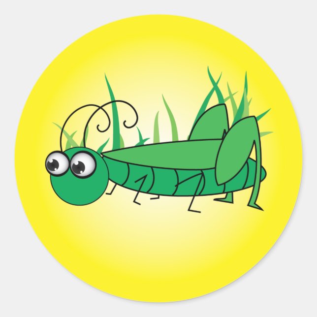 Grasshopper Classic Round Sticker (Front)