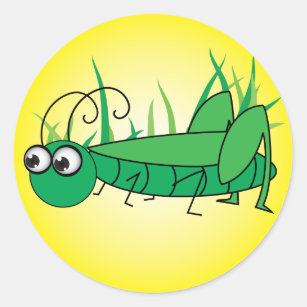 Cartoon Grasshopper Stickers - 11 Results | Zazzle