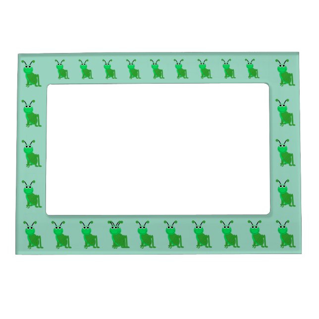 Grasshopper Design Any Colour Background Magnetic Frame (Front)