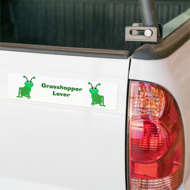 Grasshopper Design Bumper Sticker (On Truck)
