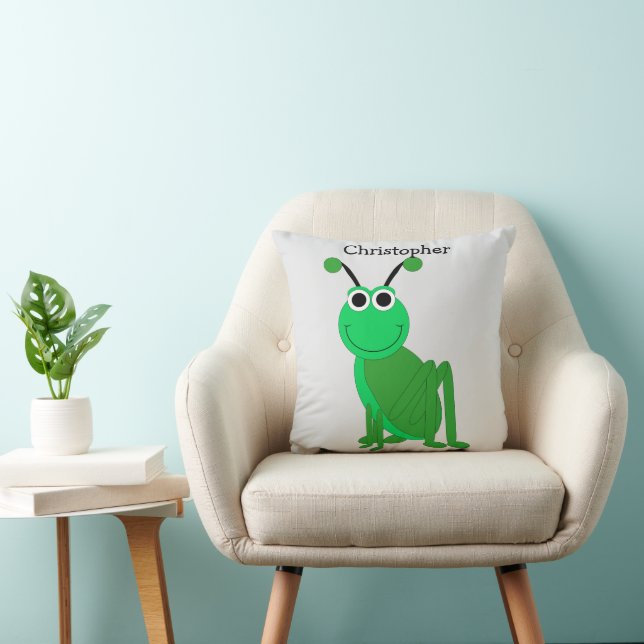 Grasshopper Design Personalised Throw Pillow (Chair)