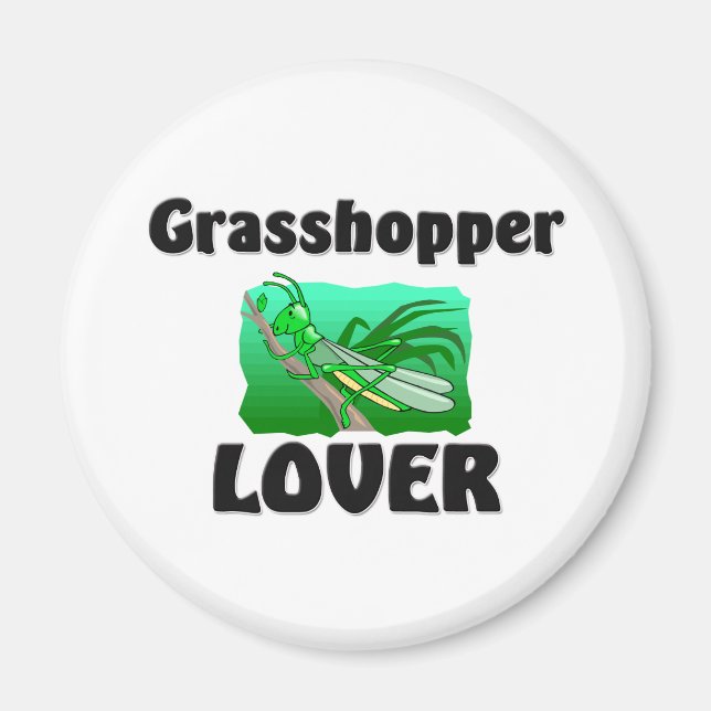 Grasshopper Lover Magnet (Front)