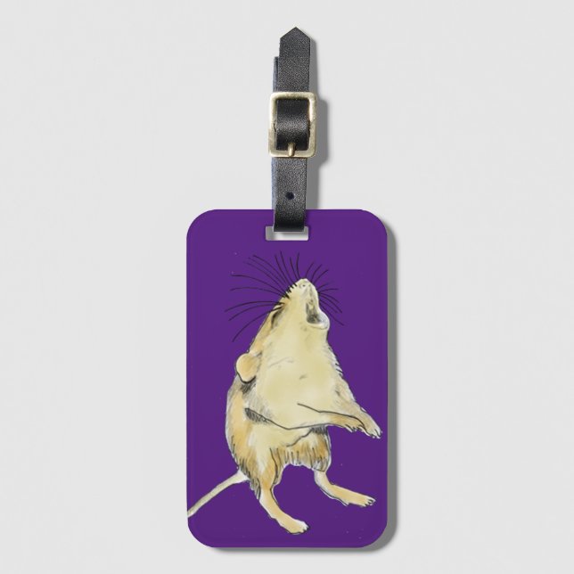 Grasshopper Mouse Luggage Tag (Front Vertical)