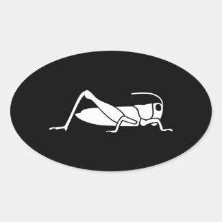 Grasshopper Oval Sticker