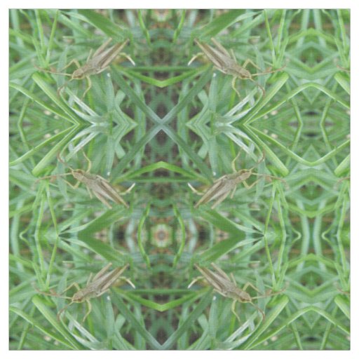 Grasshopper Patterned Craft Fabric