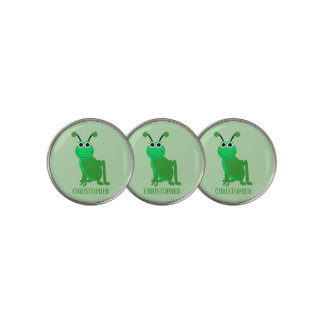 Grasshopper Personalised Any Colour Background Golf Ball Marker