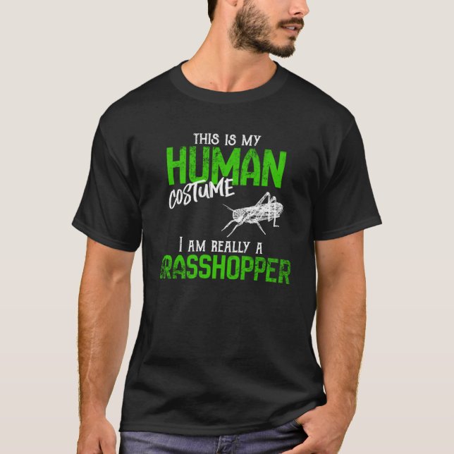 Grasshopper Spirit and Human Costume T-Shirt (Front)