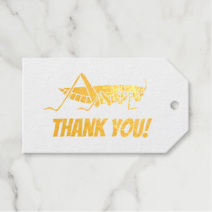 Grasshopper Thank you Foil Gift Tags