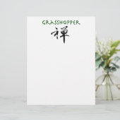 Grasshopper with "Zen" symbol (Standing Front)