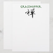 Grasshopper with "Zen" symbol (Front/Back)