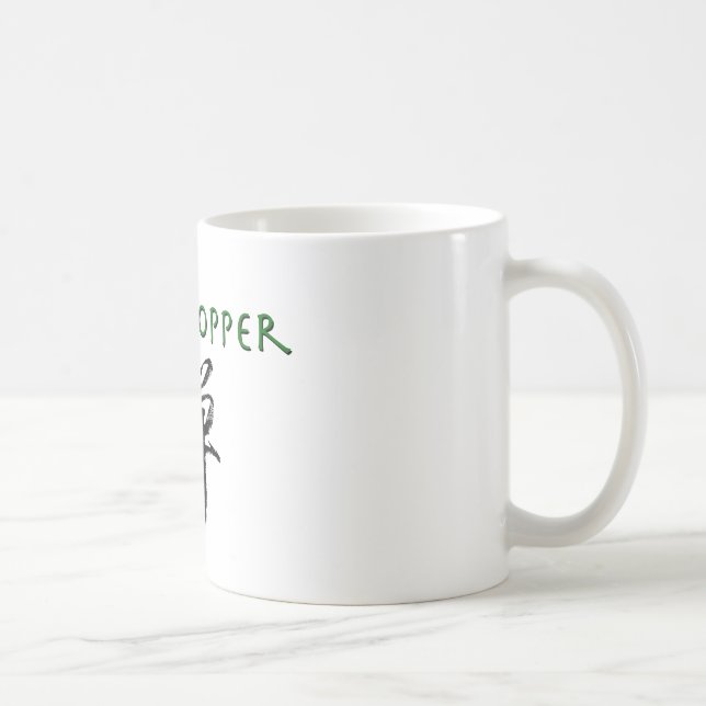 Grasshopper with "Zen" symbol Coffee Mug (Right)