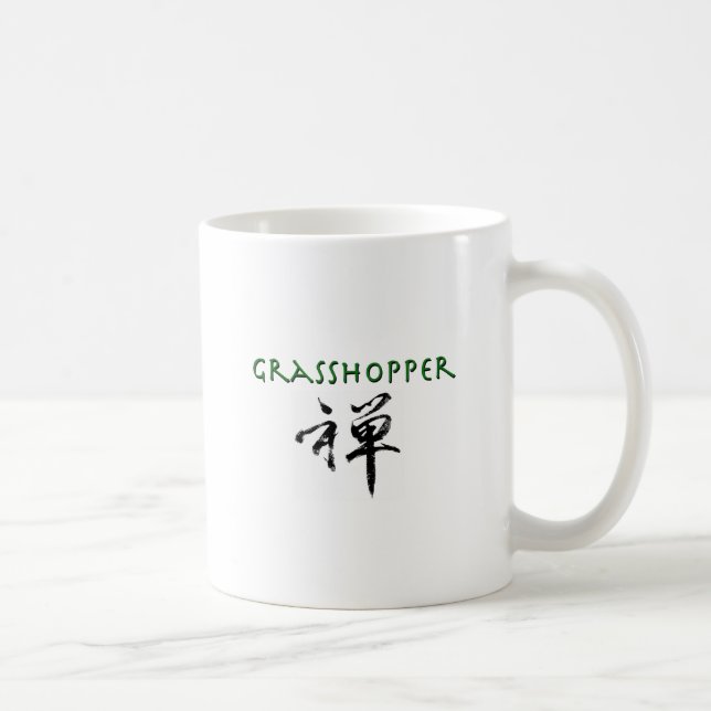 Grasshopper with "Zen" symbol Coffee Mug (Right)