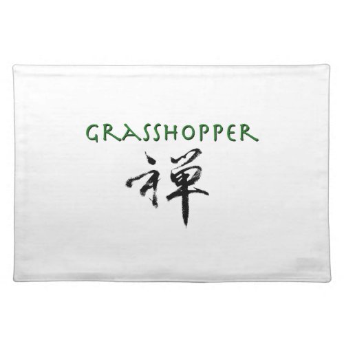 Grasshopper with Zen symbol Placemat