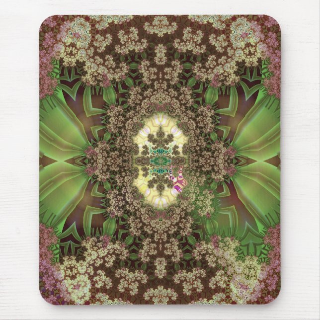 grasshoppers among drying flowers mouse pad (Front)