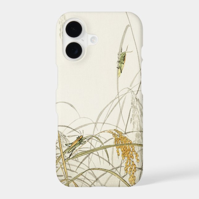 Grasshoppers on cream by Ohara Case-Mate iPhone Case (Back)