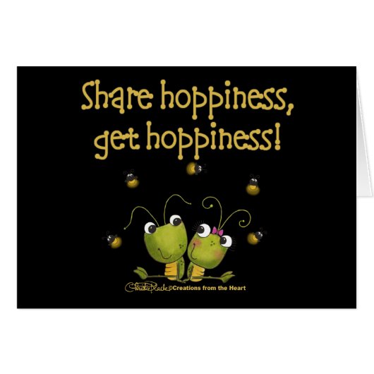 Grasshoppers Share Hoppiness (Front Horizontal)