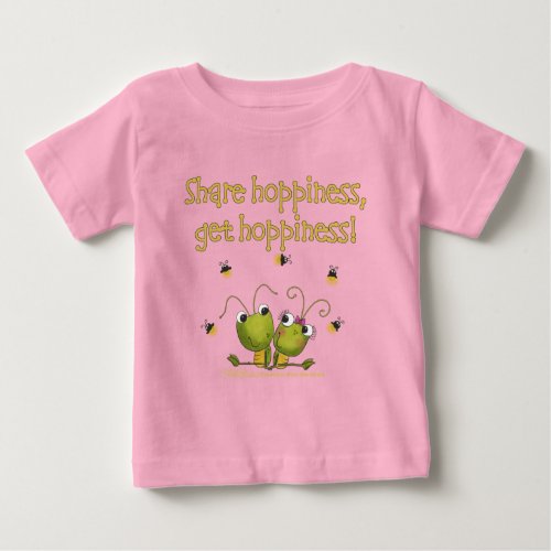 Grasshoppers Share Hoppiness Baby T_Shirt