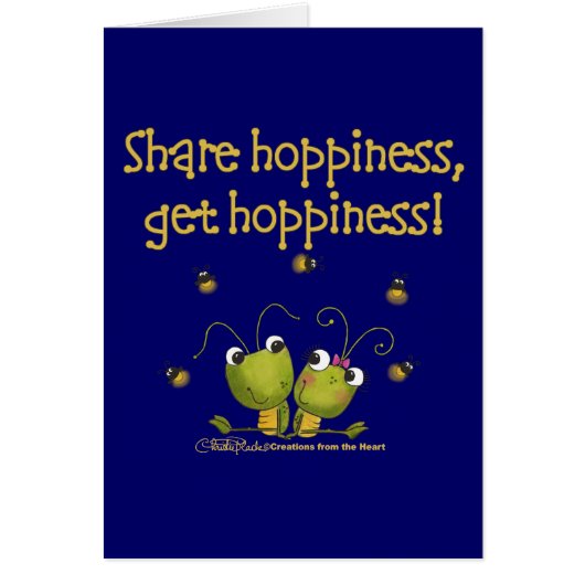 Grasshoppers Share Hoppiness Cards (Front)