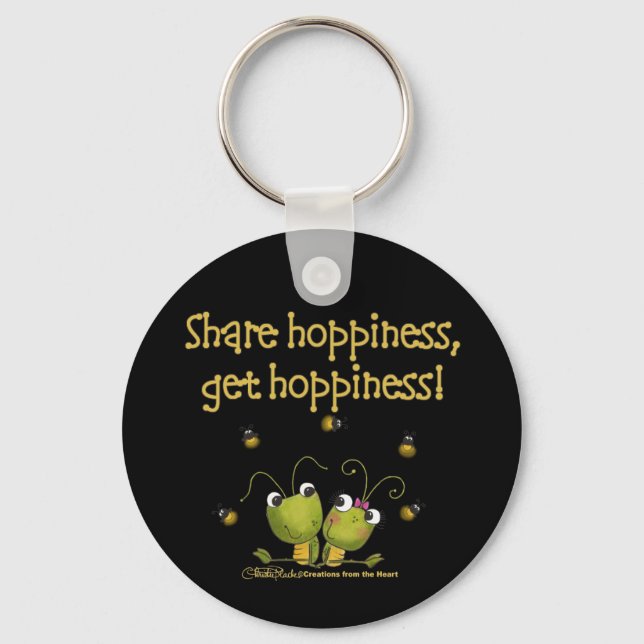 Grasshoppers Share Hoppiness Keychain (Front)