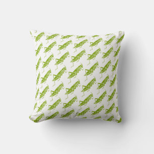 Grasshoppers Throw Pillow