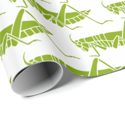 Grasshoppers Wrapping Paper