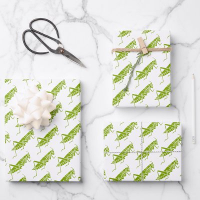 Grasshoppers Wrapping Paper Sheets
