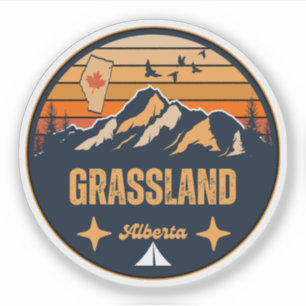 Grassland, Alberta Sticker