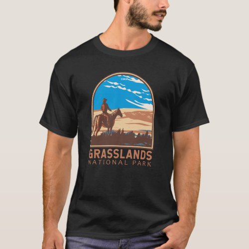 Grasslands National Park Canada Travel Art Vintage T_Shirt