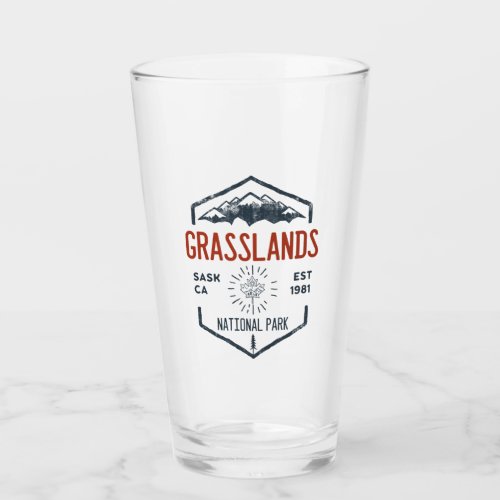 Grasslands National Park Canada Vintage Distressed Glass