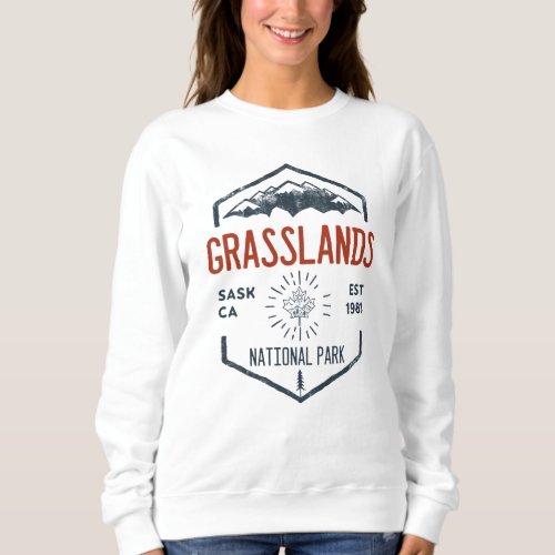 Grasslands National Park Canada Vintage Distressed Sweatshirt
