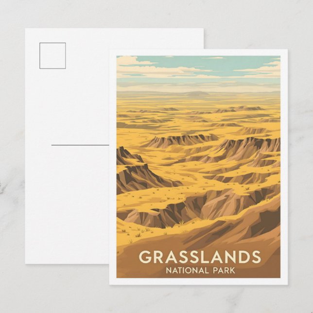 Grasslands National Park Saskatchewan Canada Postcard (Front/Back)