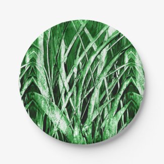 Grassy Green Paper Plates