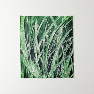 Grassy Green Tapestry
