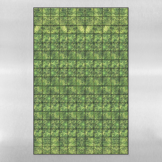 Grassy Gridmap Magnetic Dry Erase Sheet (Vertical)