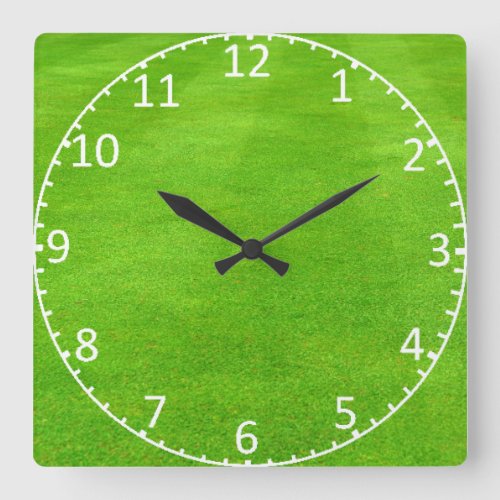 Grassy Lawn Background Clock