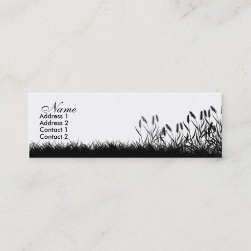 Customizable Grassy Profile Card Business Card Template