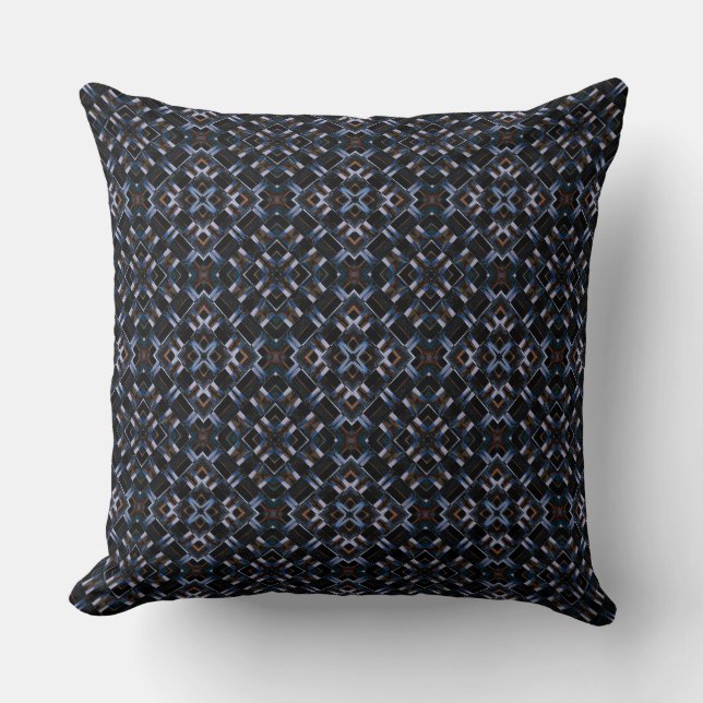 Grate Circles Throw Pillow (Front)