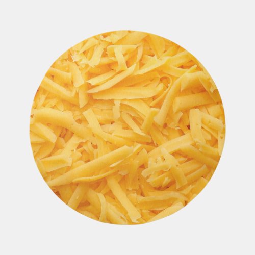 Grated Cheddar Cheese Top View Rug