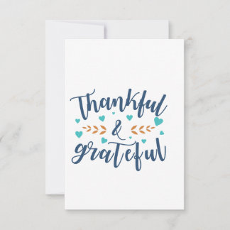 Grateful And a Big Thankyou card