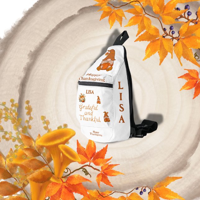 Grateful and Thankful Name Monogram | Sling Bag (Creator Uploaded)