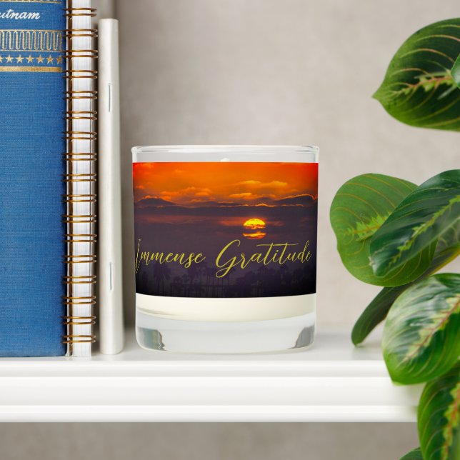Grateful Beach Sunset Scented Candle (Shelf)